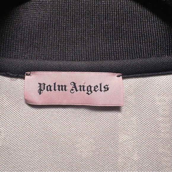 Palm Angels Bandana Track Jacket Zip Up Maroon & Red, Striped Sleeves XL Unisex - Picture 7 of 16